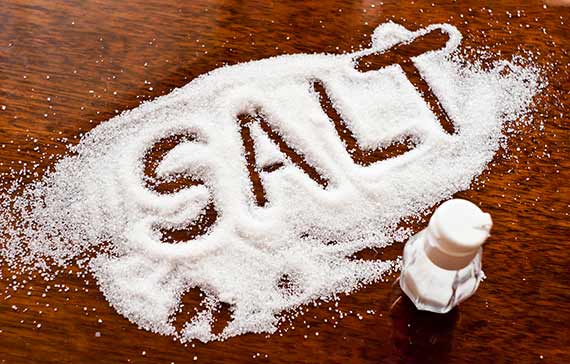 Salt skrevet i salt