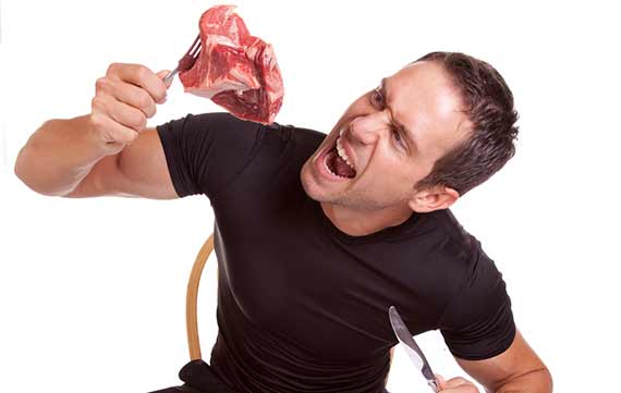 Mænd er mere tilbøjelige til at finde det naturligt og nødvendigt at spise kød.